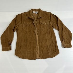 Women's Size Large Denim Long Sleeve Button Shirt By Capacity